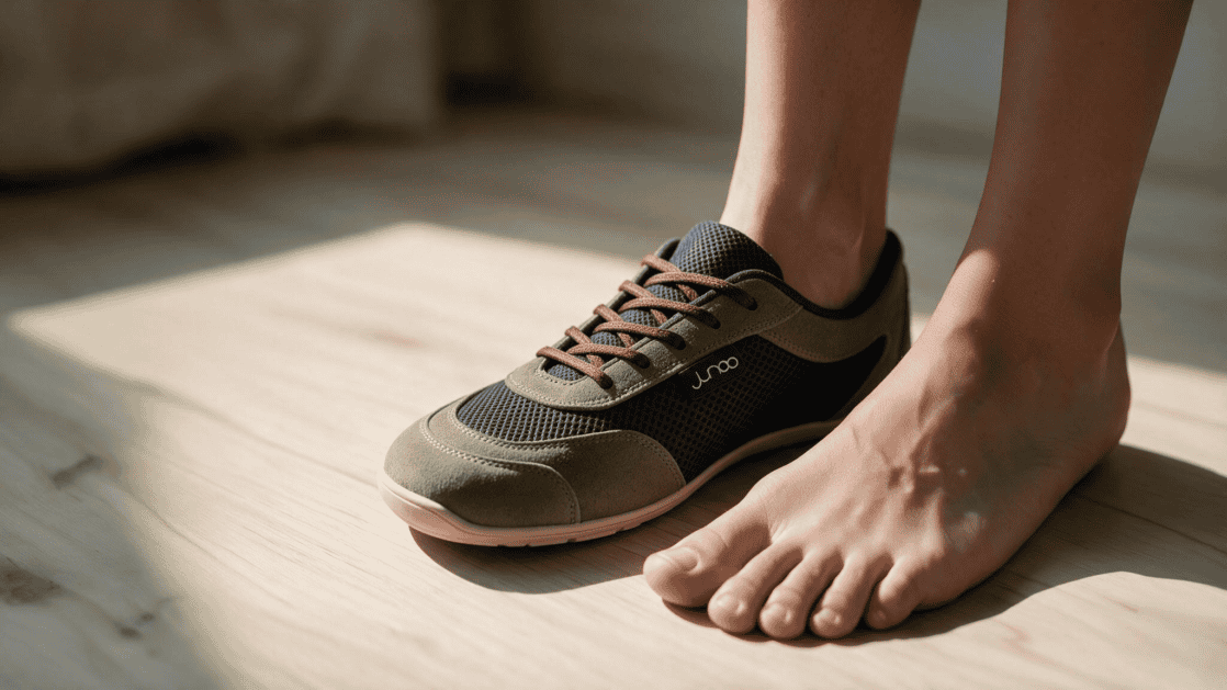 Barefoot e joanete: por que o toe box largo importa